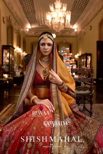 SHISHMAHAL BY REWAA DESIGNER RAJWADI SILK LEHENGA CHOLI MANUFACTURE IN SURAT